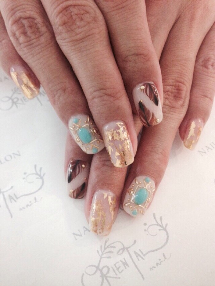 1　ターコイズ＆ホイル