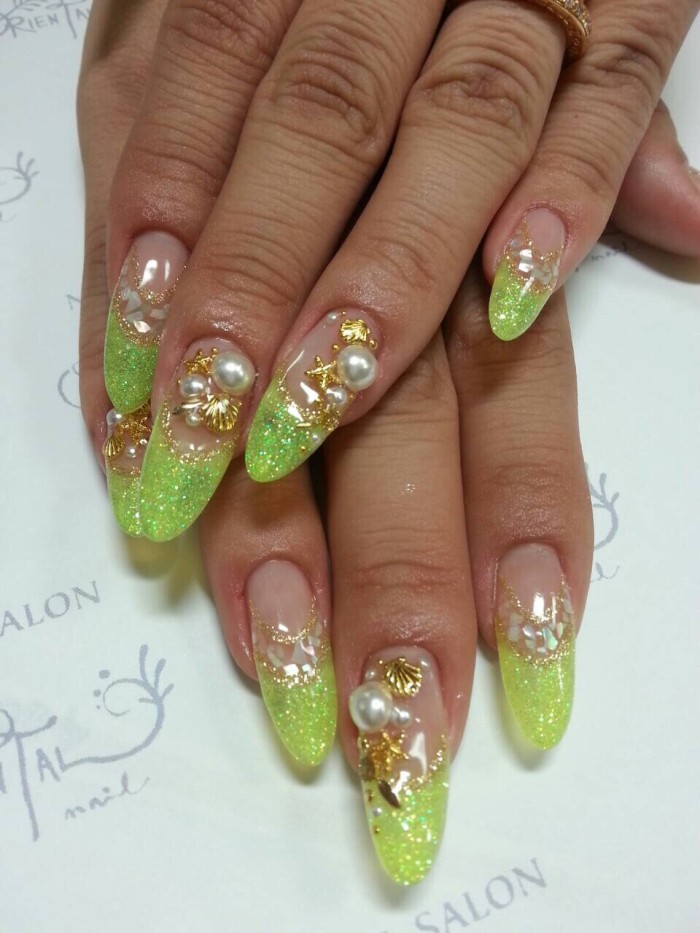 37  ラメフレンチ