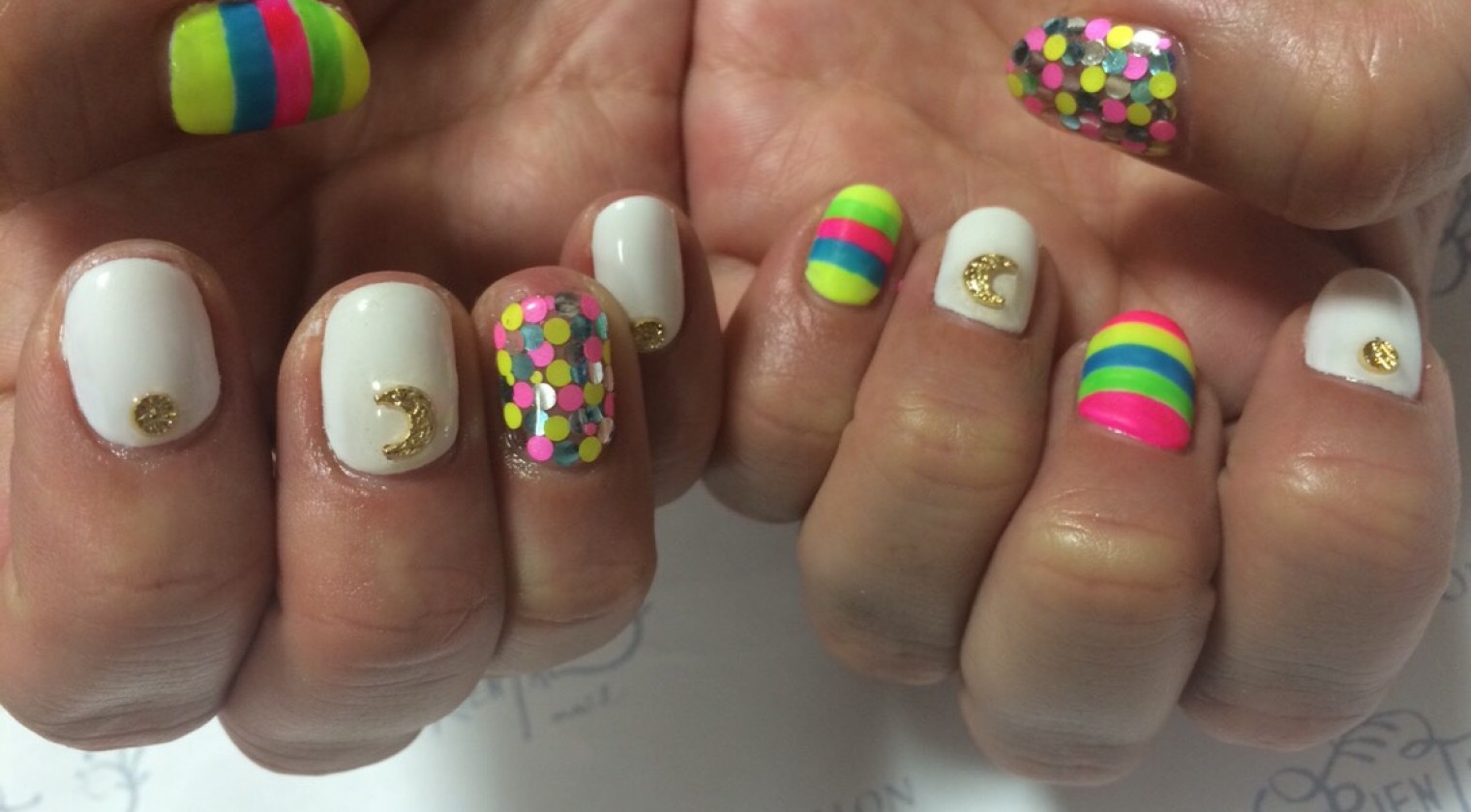 40  カラフルボーダー＆ホロ