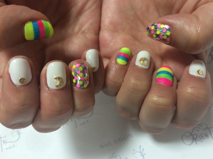 40  カラフルボーダー＆ホロ