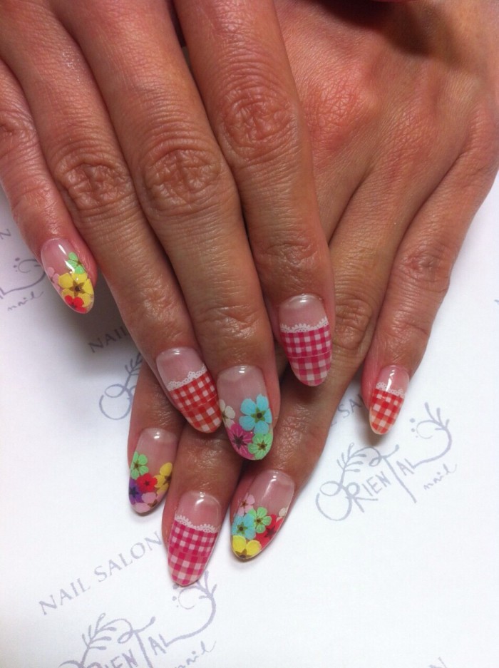 79  チェックフラワー