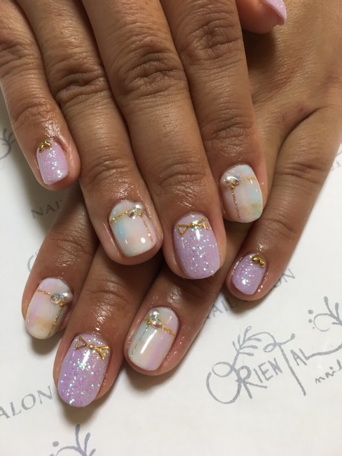 139  パステルブランケットネイル