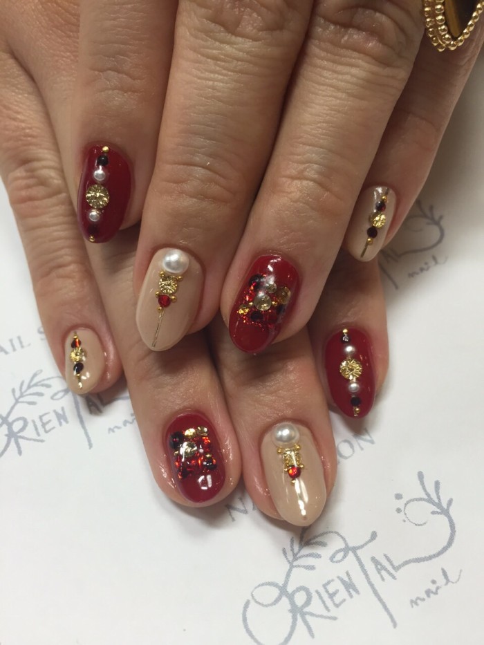 160 パール＆ゴールドパーツ