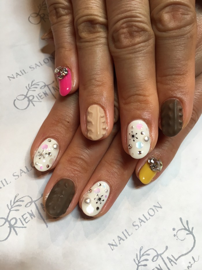 168  ニット×雪の結晶